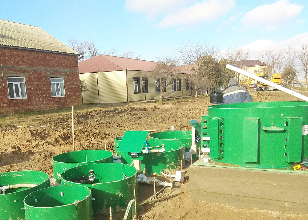 Хозяйственно-бытовой сток - 20 м3 в сутки, инфекционная больница, р. Дагестан, г. Избербаш